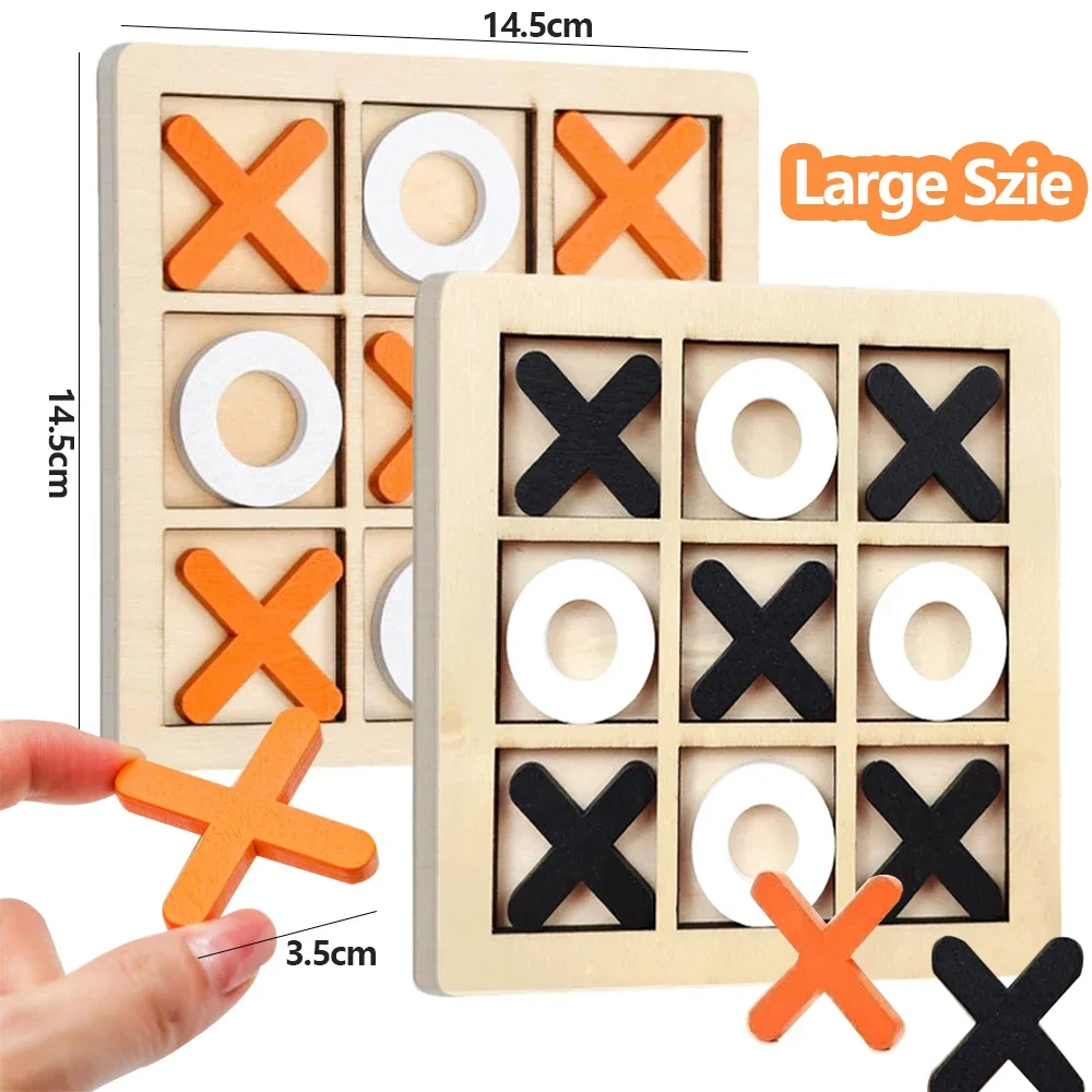 Board Game Enthusiast - Jogo de madeira xo tic tac