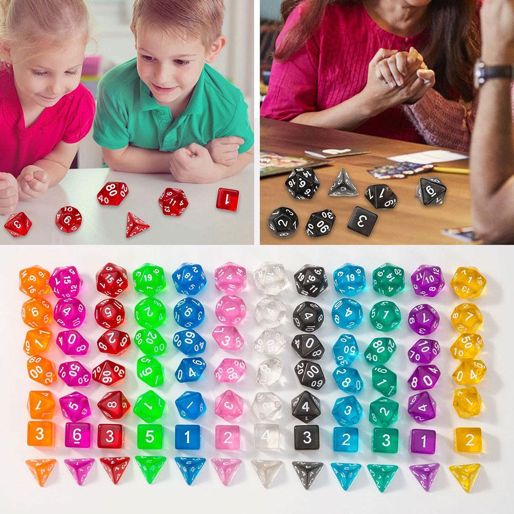 Board Game Font - 7 pçs de novos dados de