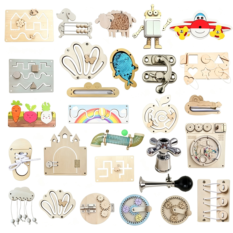 Board Game Enthusiast - Brinquedos Sensoriais Montessori para Educação Infantil,