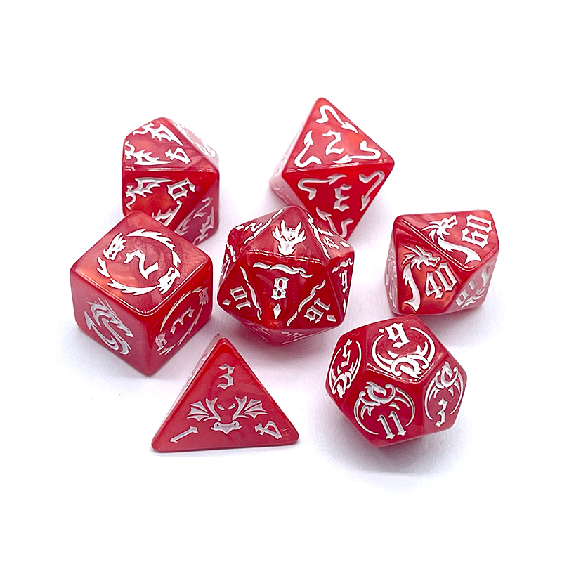 Board Game Font - 7 pçs de novas cores vermelhas