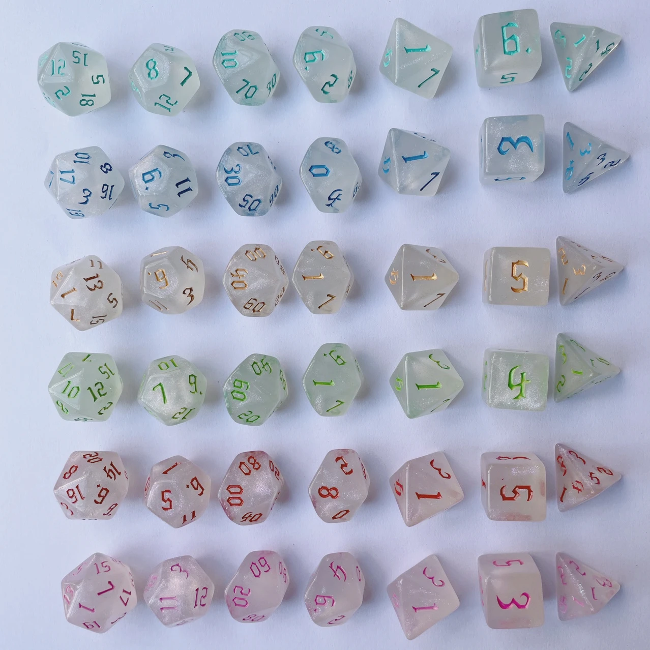 7 pçs conjunto novo glitter ou - Board Game Font avaliação e preço