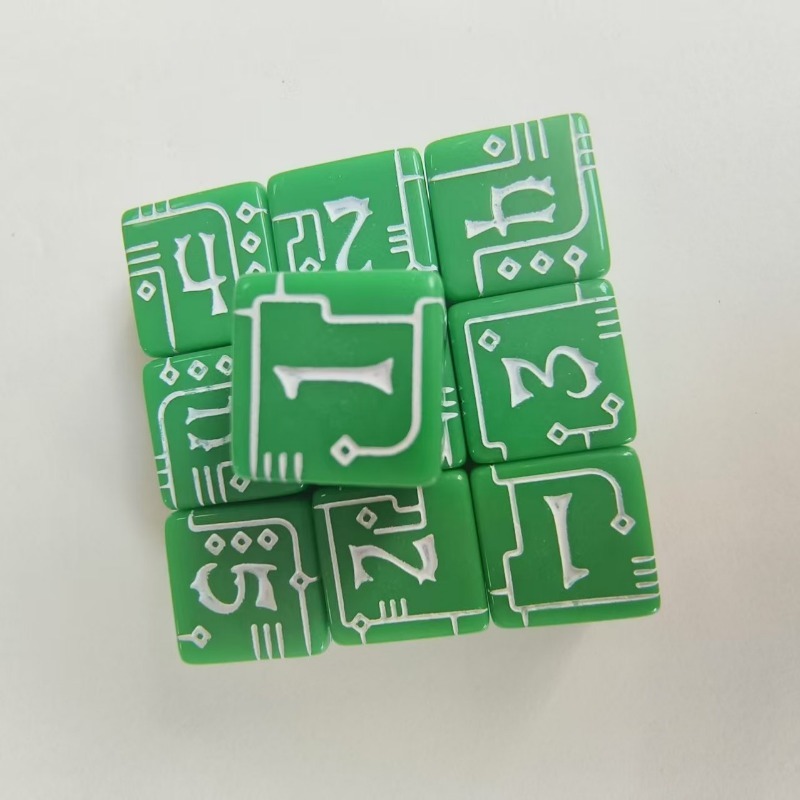 D6 estilo mecânico conjunto de - Board Game Font avaliação e preço