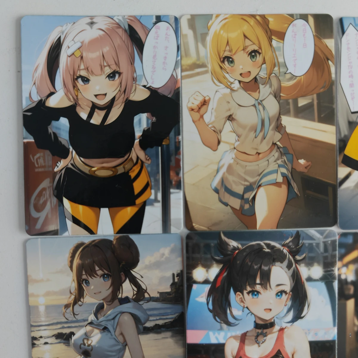 8 pçs/set sexy trainer cartão  - Board Game Monster avaliação e preço