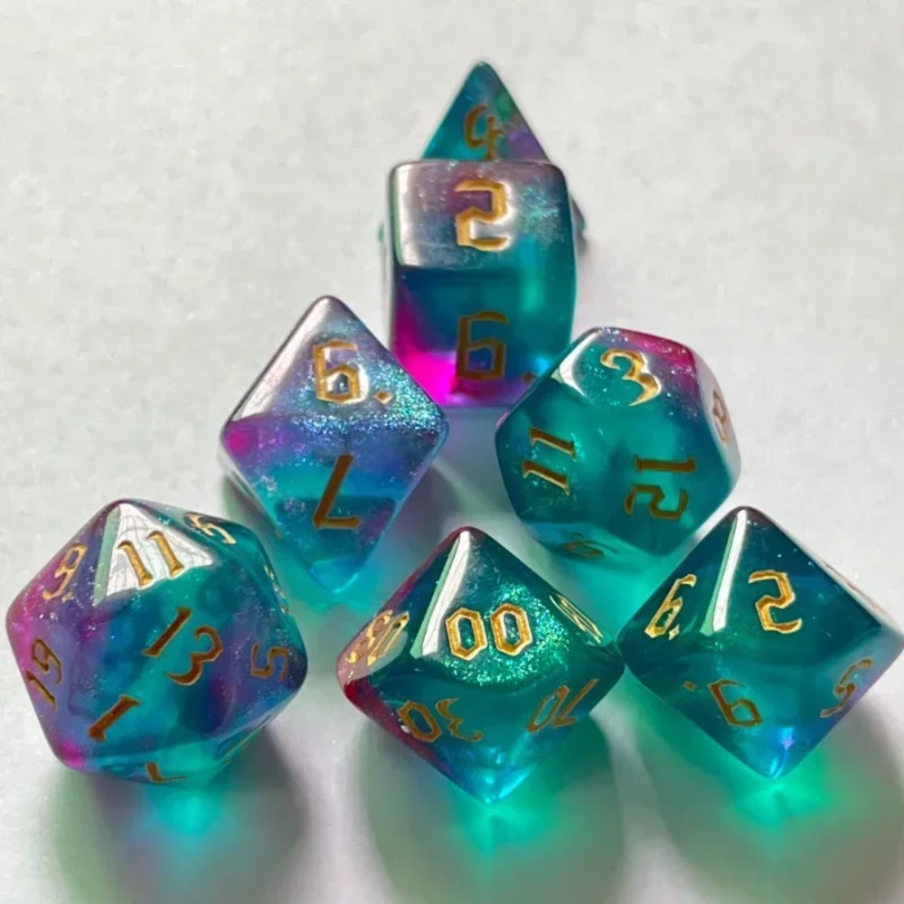Conjunto de Dados Poliédricos  - Board Game Font avaliação e preço