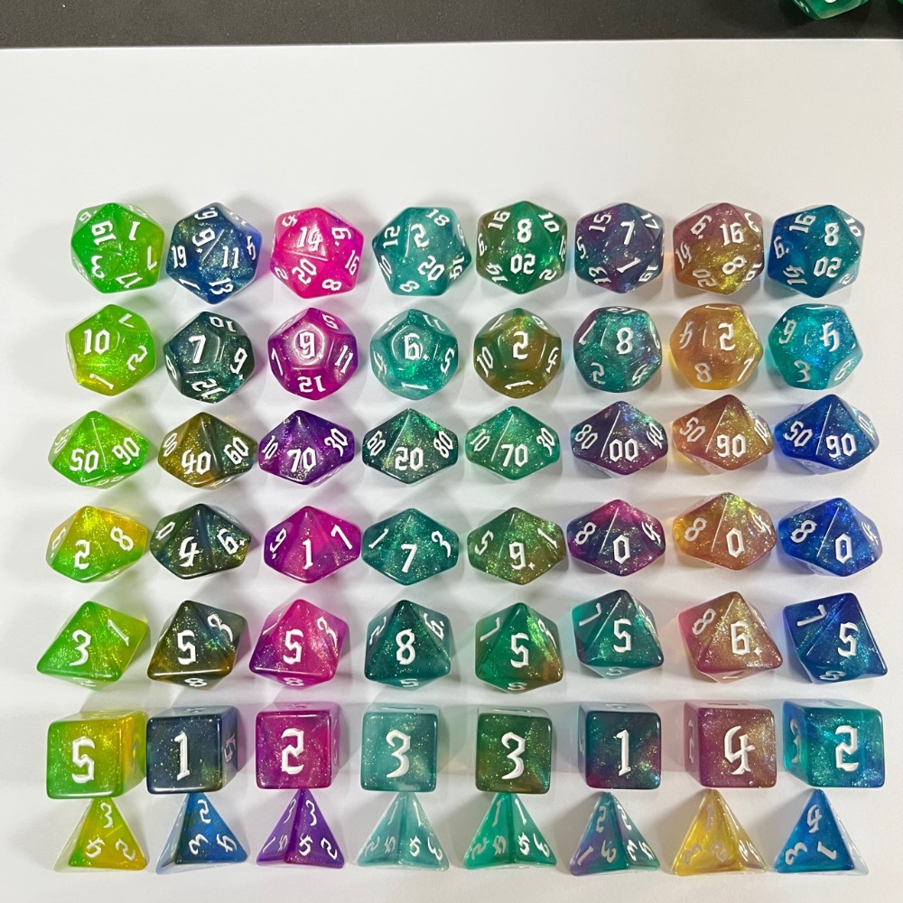Conjunto de Dados Poliédricos  - Board Game Font avaliação e preço
